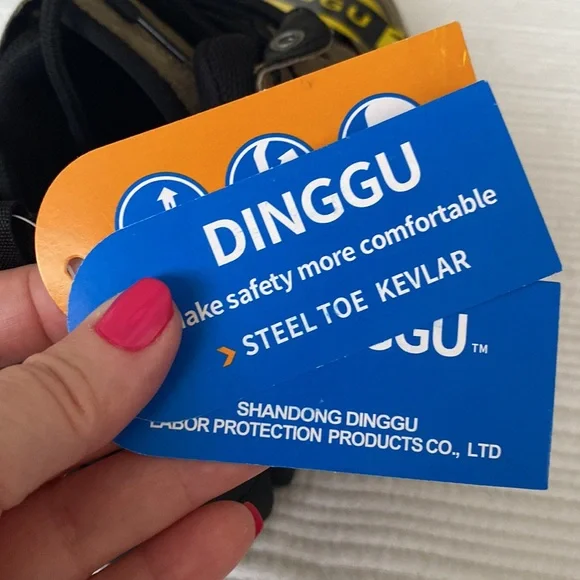 NWT Dinggu steel toe safety shoes men size 7 - Picture 9 of 11